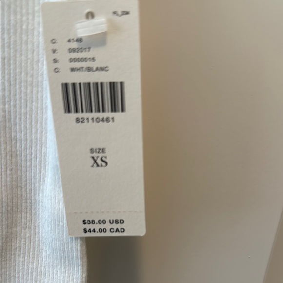 NWT Anthropologie Pilcro White Ribbed Tank Top - Picture 3 of 6